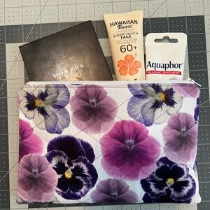 Handmade Floral Zipper Pouch
